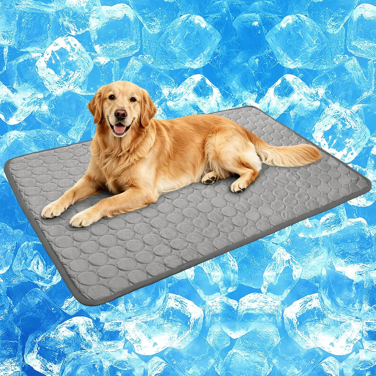 Dog Cooling Mat, Thick & Durable Cooling Mat for Dogs(Q-Max>0.4)
